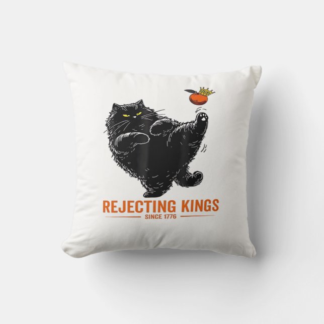 Rejecting Kings Since 1776 Patriotic Flag Design Kissen (Vorderseite)