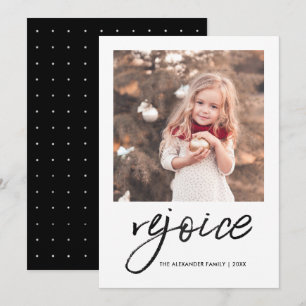 Rejoice and Be Glad Religieux Carte Photo Noël