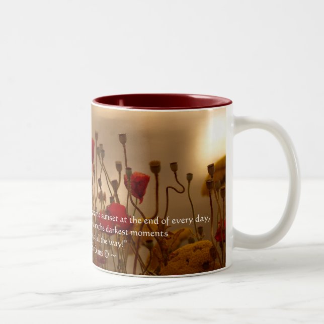REJOICE Poème & Mug Floral Design (Droit)