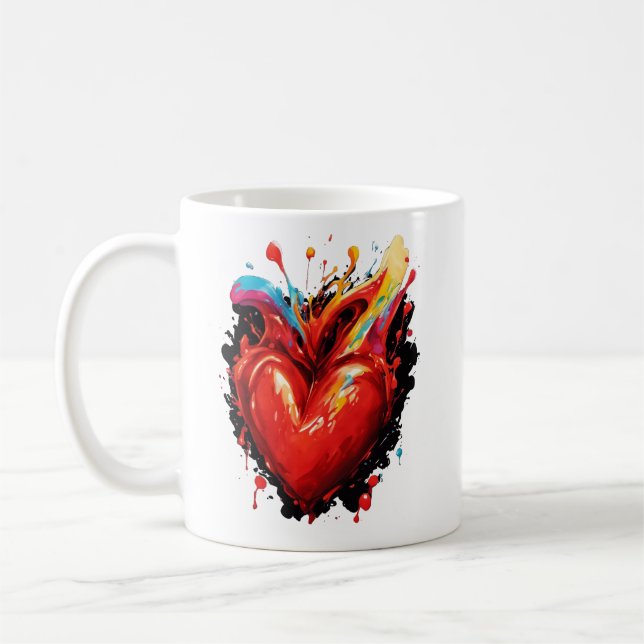 Rejoignez-La Avec Votre Mug Coeur (Gauche)