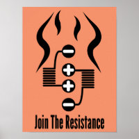 Rejoignez La Résistance - Poster Orange