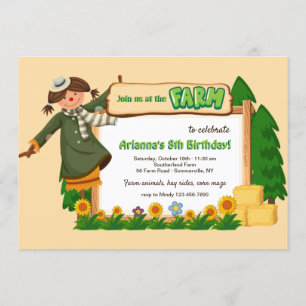 Rejoignez-Nous À La Ferme Invitation