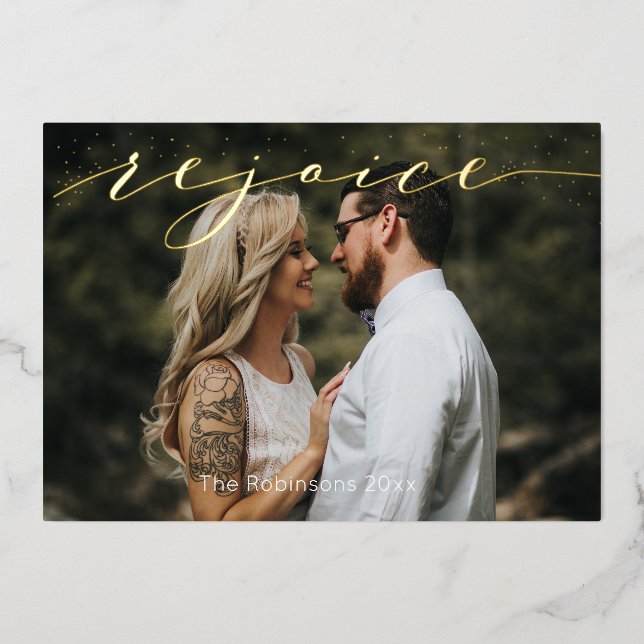 Réjouir Script Photo Moderne Vacances (Recto)