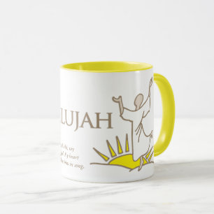 Réjouissez-vous dans la tasse religieuse de vers