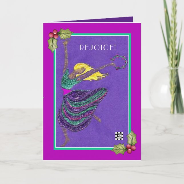 Rejoyce Dancer Weihnachtskarte Karte (Vorderseite)