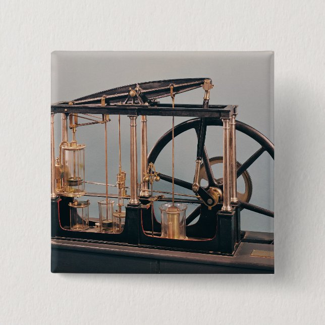 Rekonstruktion des Dampf-Motors James-Watts Button (Vorderseite)