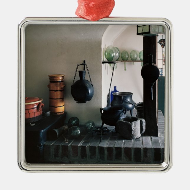 Rekonstruktion einer Apotheke Silbernes Ornament (Vorne)