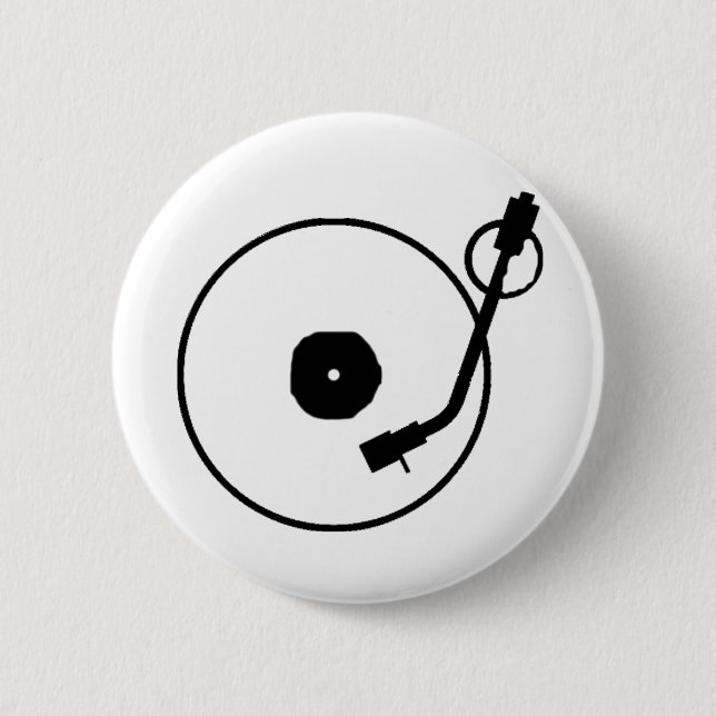 Rekordspieler-Knopf Button (Vorderseite)