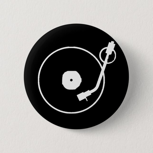 Rekordspieler-Knopf Button (Vorderseite)