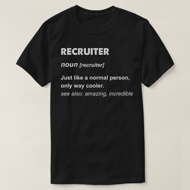 Rekrutierer T-Shirt (Design vorne)