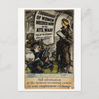 Rekrutierung von Luftstreitkräften ATS_Propaganda Postkarte