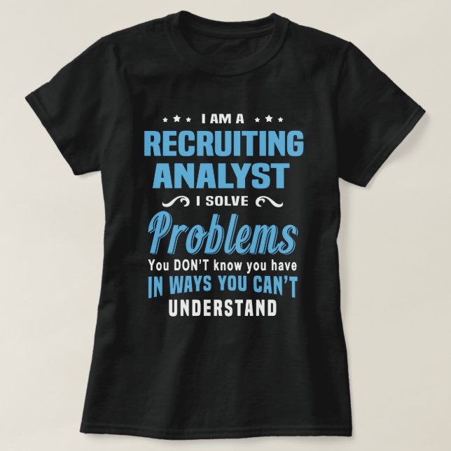Rekrutierungsanalyst T-Shirt (Design vorne)