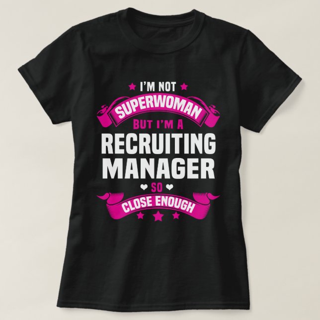 Rekrutierungsmanager T-Shirt (Design vorne)