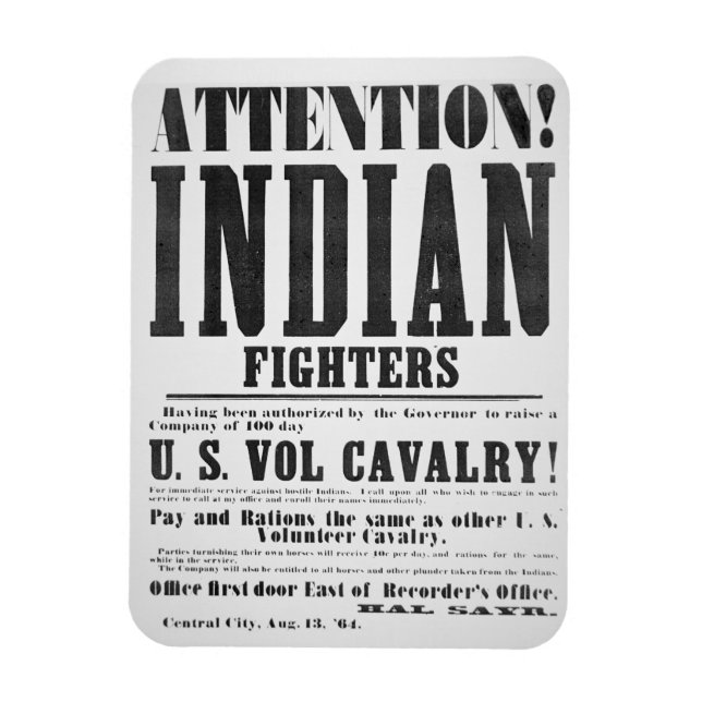Rekrutierungspposter für die US-Volunteer Kavaller Magnet (Vertikal)