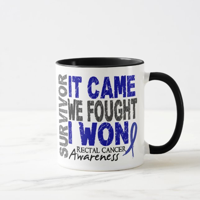 Rektaler Krebs-Überlebender, den es wir kam, Tasse (Rechts)