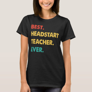 Rektorlehrer Retro Bester Headstart-Lehrer je T-Shirt