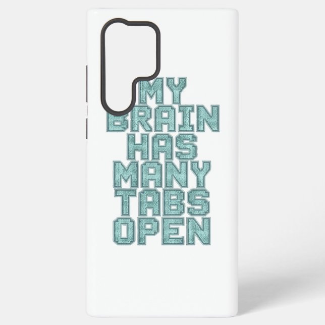 Relatable Overwhelmed and Busy Mind Samsung Galaxy Hülle (Rückseite)