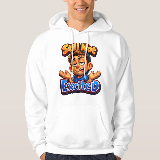 Relatable Sarcastic Humor Design – Reaction Art Hoodie (Vorderseite)