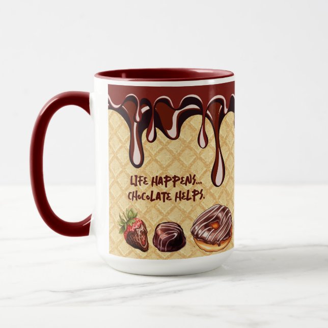 Relating Funny Phrase Chocolate Lovers Dessert Tasse (Links)