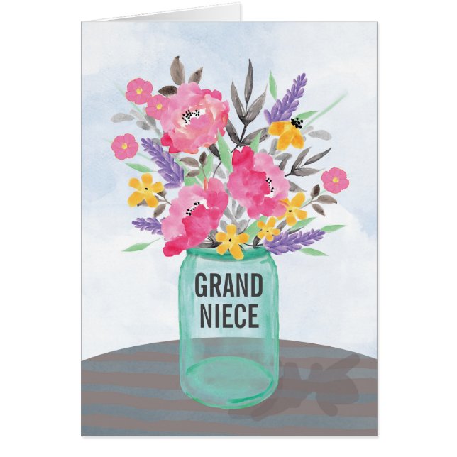 Relation personnalisée Fête des mères Jar Vase Fle (Devant)