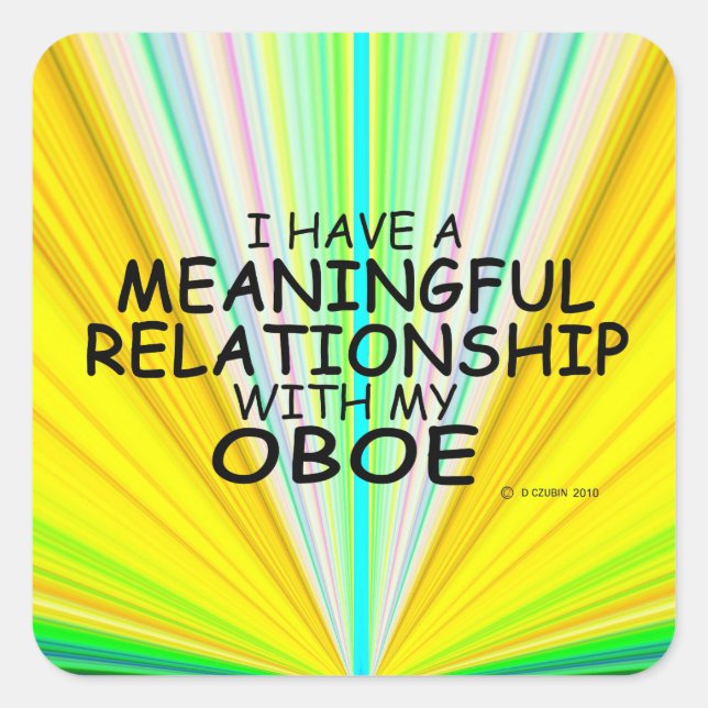 Relation significative Sticker Carré Oboe (Devant)