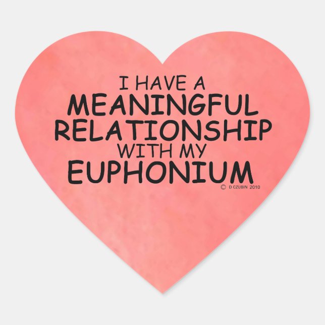 Relation significative Sticker Euphonium Heart (Devant)