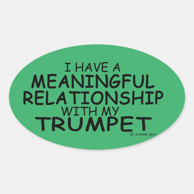 Relation significative Trumpet Sticker ovale (Devant)
