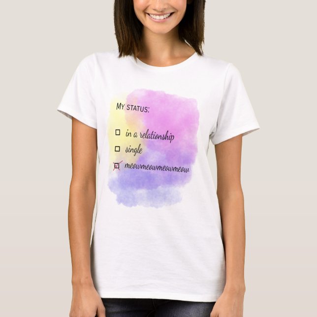 Relationship status meow T-Shirt (Vorderseite)