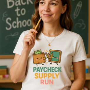 Relative Teacher-Shirts; Paycheck Supply Run T-Shirt