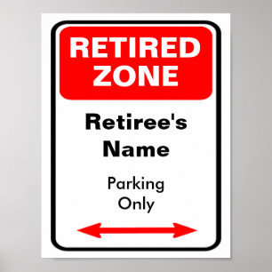 Relaunch Zone Parking Sign Personalize Poster