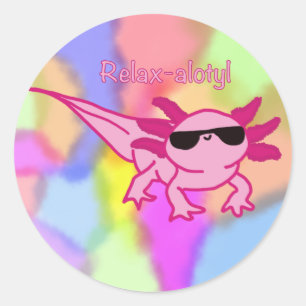 Relax-Alotylaufkleber Runder Aufkleber