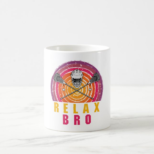 Relax Bro Lacrosse Kaffeetasse (Mittel)