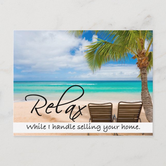 RELAX Carte postale Immobilier (Devant)