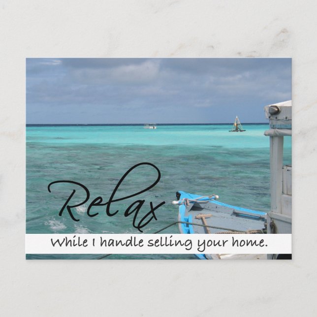 RELAX Carte postale Immobilier (Devant)