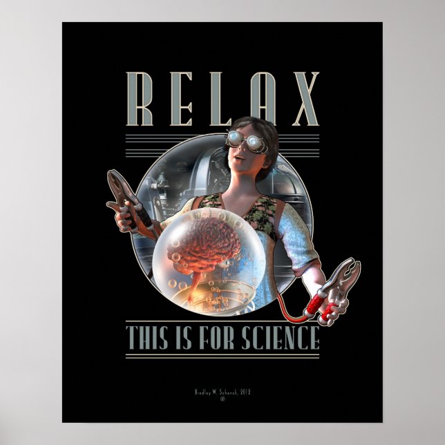 Relax : Ceci est pour SCIENCE Poster (16x20") (Devant)