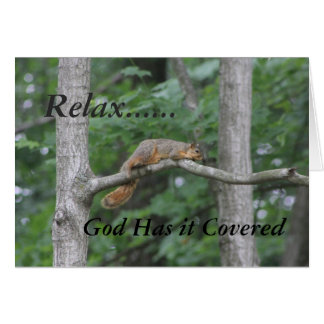 Relax.....Dieu L'A Couvert - Blanc À L'Intérieur