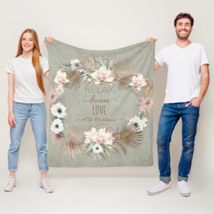 Relax Dream Liebe Familienname Tropischer Käse Fl Fleecedecke