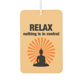 Relax Funny Buddha Quote Autolufterfrischer