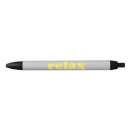 Relax graugelbe moderne Typografie lustig cool Kugelschreiber
