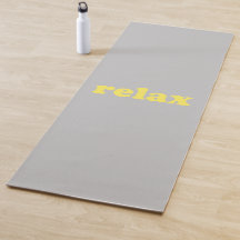 Relax graugelbe moderne Typografie lustig cool