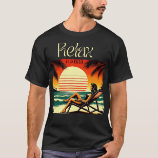 Relax Habibi Romantische Funny Arabic Roots Yoga L T-Shirt