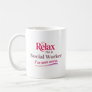 Relax I bin Sozialarbeiter Kaffeetasse