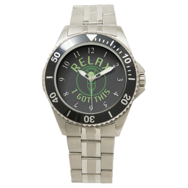 ReLAX Ich Got diese Lacrosse Armbanduhr (Vorderseite)