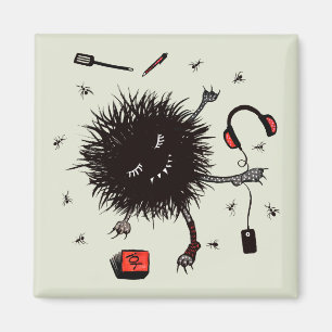 Relax Lazy Monster Niedlich Funny Magnet