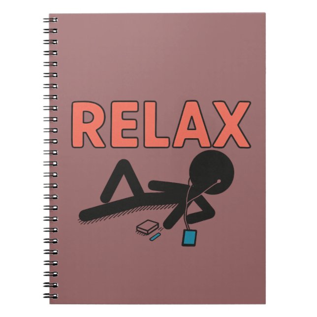 Relax Mode – Chill Vibes Sticker Notizblock (Vorderseite)