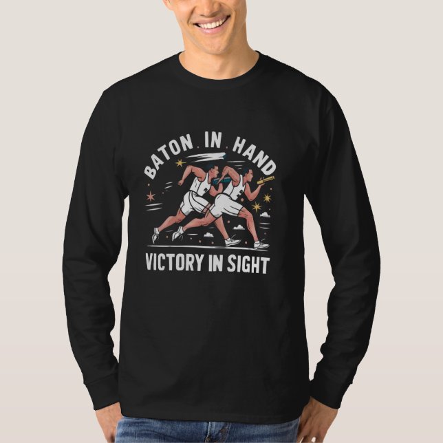 Relax Race Athlete Laufbahn und Feldsprinter T-Shirt (Vorderseite)