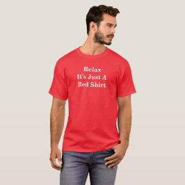 Relax Red Shirt Men's Basic Dark T - Shirt