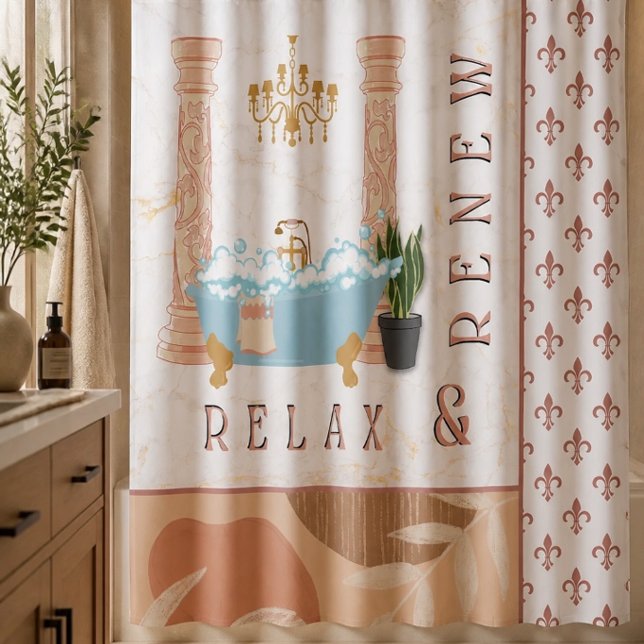 Relax & Renew Klassischer Duschvorhang (Von Creator hochgeladen)