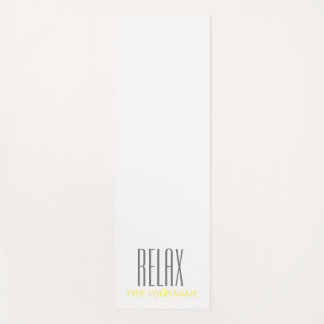 RELAX SCHLICHTE WEISSE YOGA MAT YOGAMATTE