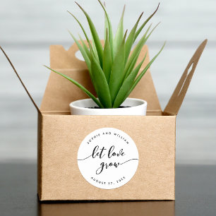 Relax Script Gelassen Liebe Gastgeschenk Hochzeit  Runder Aufkleber